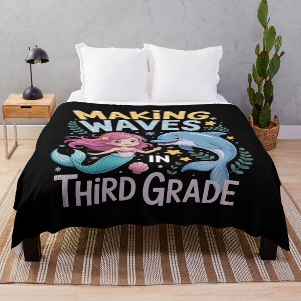 Item preview, Making Waves in 3rd Grade Back to School Mermaid Tail designed and sold by Voidbinder.