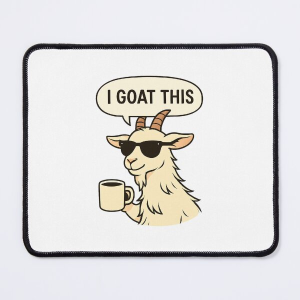 Item preview, Confident Goat Meme – Goat Lover Humor Design 2 designed and sold by My Cool Store.