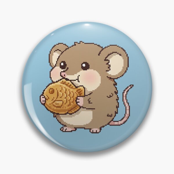 Item preview, Another day in the pixel world for the adorable elephant shrew enjoying fish-shaped pancakes! designed and sold by Virtual-Studio-Geebaki.
