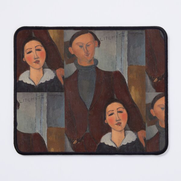 Item preview, Jacques and Berthe Lipchitz by Amedeo Modigliani: Modernist Portrait Poster designed and sold by artofuniverse.