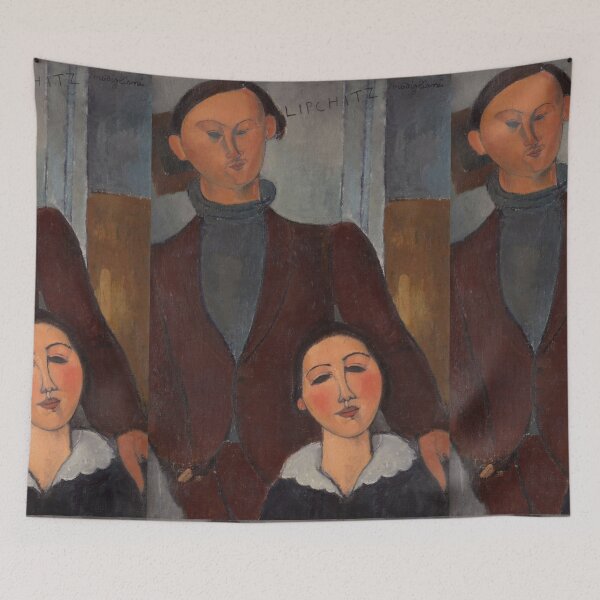 Item preview, Jacques and Berthe Lipchitz by Amedeo Modigliani: Modernist Portrait Poster designed and sold by artofuniverse.
