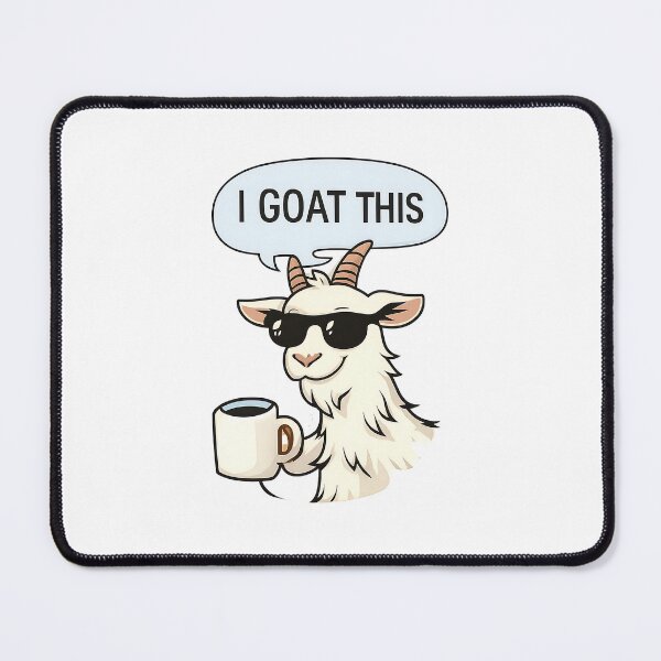 Item preview, Confident Goat Meme – Goat Lover Humor Design 1 designed and sold by My Cool Store.