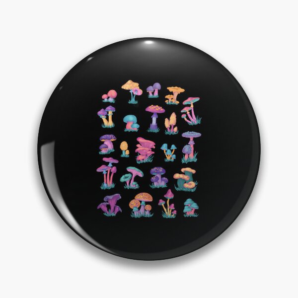 Item preview, Colorful Vintage Mushroom Chart designed and sold by shapbeglyl.