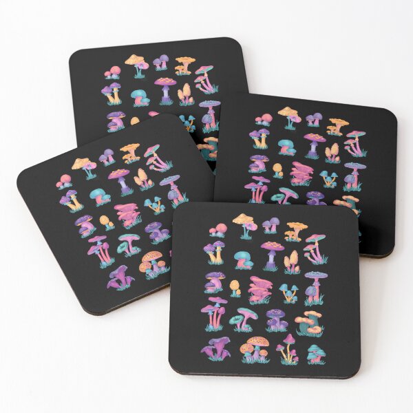 Item preview, Colorful Vintage Mushroom Chart designed and sold by shapbeglyl.
