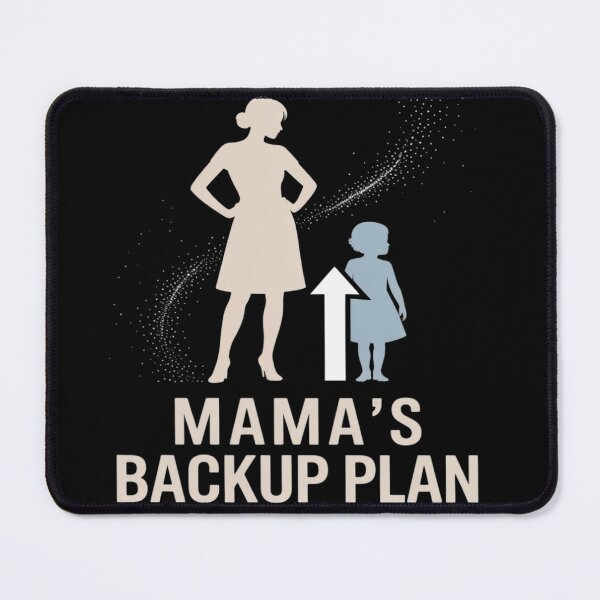 Item preview, Mama’s Backup Plan Dad Life Silhouette Graphic designed and sold by Voidbinder.