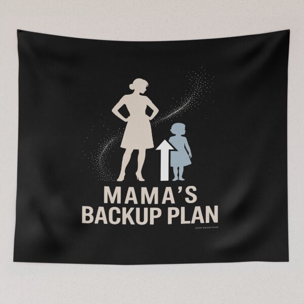 Item preview, Mama’s Backup Plan Dad Life Silhouette Graphic designed and sold by Voidbinder.