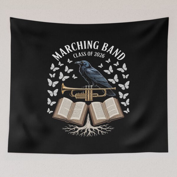 Item preview, Marching Band Class of 2026 Crow Trumpet designed and sold by Voidbinder.