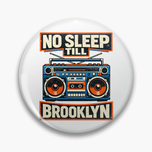 Item preview, No Sleep Till Brooklyn Vintage Boombox Retro Hip Hop designed and sold by RockiGo45.