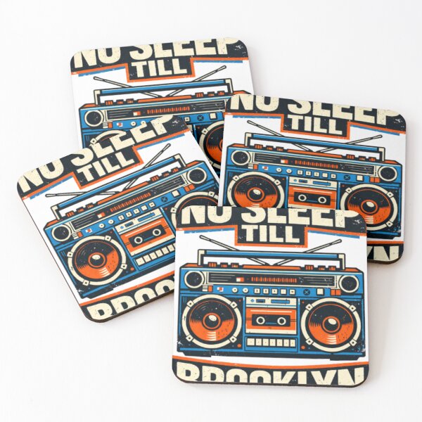 Item preview, No Sleep Till Brooklyn Vintage Boombox Retro Hip Hop designed and sold by RockiGo45.