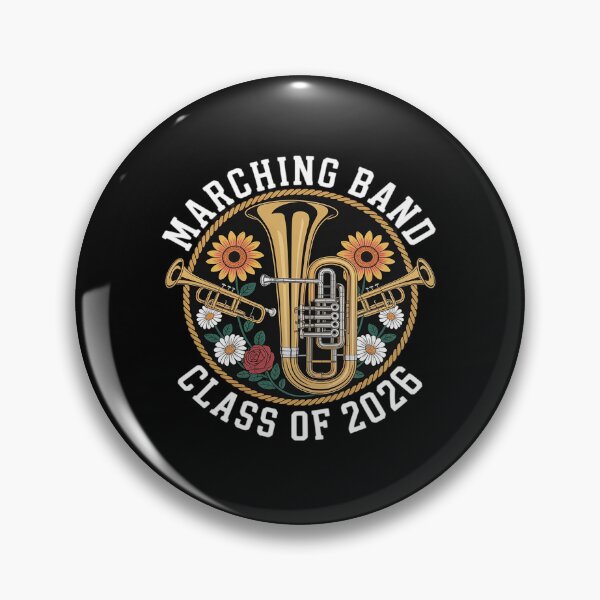 Item preview, Marching Band Senior Class 2026 Trumpet Floral designed and sold by Voidbinder.