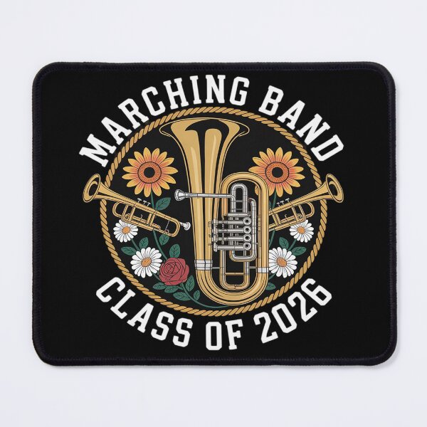 Item preview, Marching Band Senior Class 2026 Trumpet Floral designed and sold by Voidbinder.