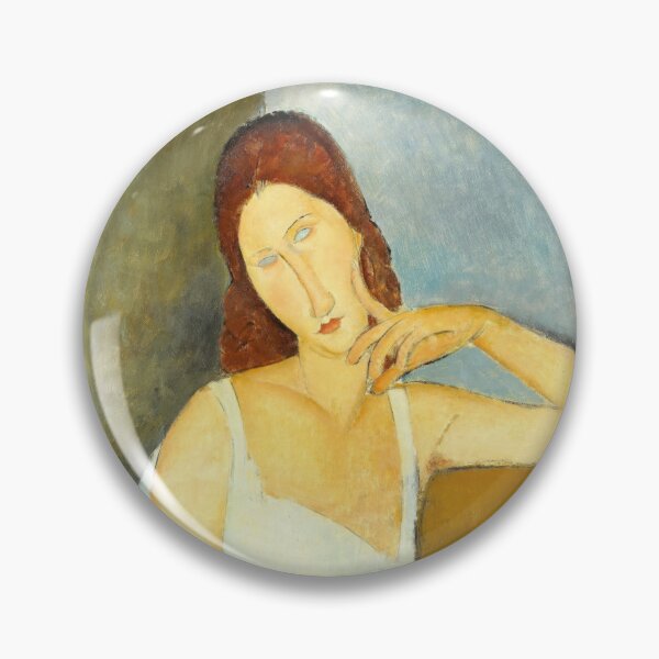 Item preview, Jeanne Hebuterne by Amedeo Modigliani: Modernist Portrait Fine Art Print designed and sold by artofuniverse.