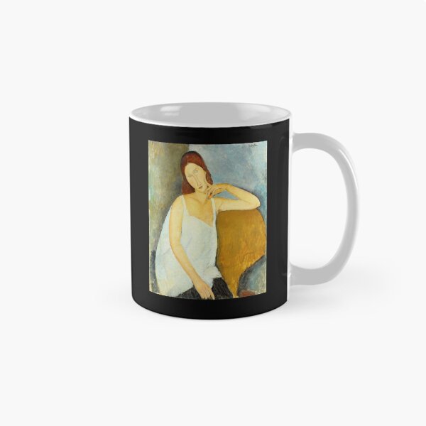 Item preview, Jeanne Hebuterne by Amedeo Modigliani: Modernist Portrait Fine Art Print designed and sold by artofuniverse.