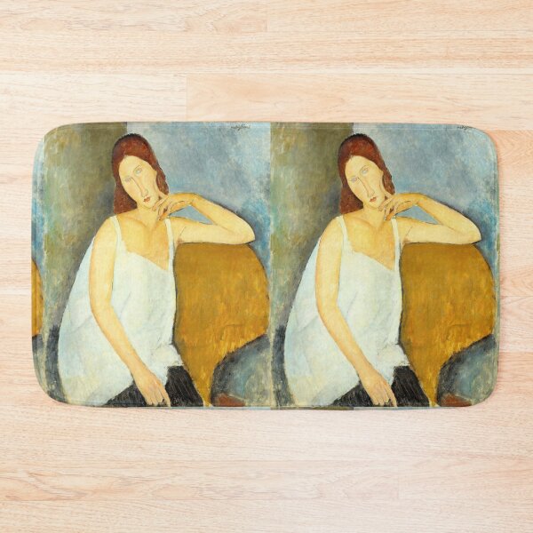 Item preview, Jeanne Hebuterne by Amedeo Modigliani: Modernist Portrait Fine Art Print designed and sold by artofuniverse.