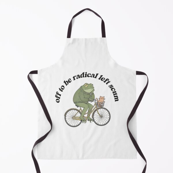 Item preview, Off To Be Radical Left Scum - Frog and Cat on Bicycle Resistance - Radical Left Scum Anti trump, Subtle FDT Liberal Resistance designed and sold by Cameliarty.