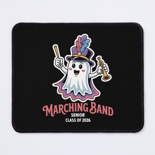Item preview, Marching Band Trumpet Senior Class 2026 Cute Ghost designed and sold by Shannon Bosley.