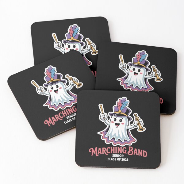 Item preview, Marching Band Trumpet Senior Class 2026 Cute Ghost designed and sold by Shannon Bosley.