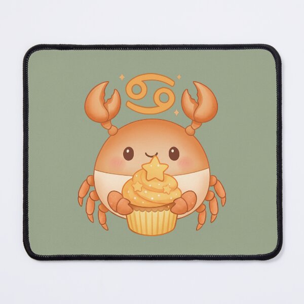 Item preview, Cute Zodiac Cancer: Sweet Celebration Crab designed and sold by Minimochi Art.