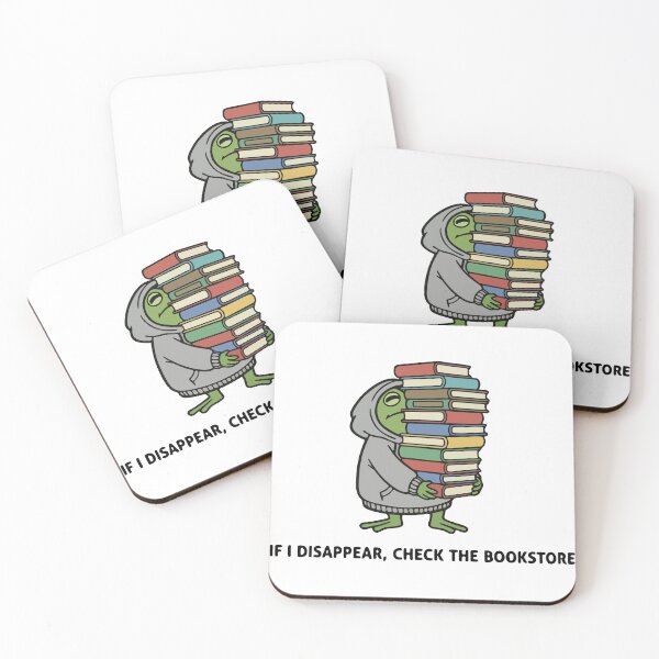 Item preview, Funny Frog Carrying Giant Book Stack Reading Addict designed and sold by Floomart.