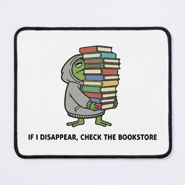 Item preview, Funny Frog Carrying Giant Book Stack Reading Addict designed and sold by Floomart.