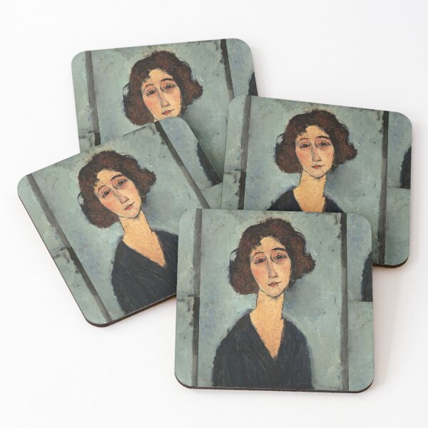 Item preview, Jeune Femme by Amedeo Modigliani: Modernist Portrait Fine Art Print designed and sold by artofuniverse.
