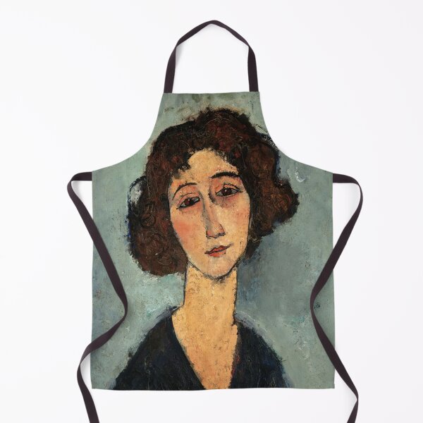 Item preview, Jeune Femme by Amedeo Modigliani: Modernist Portrait Fine Art Print designed and sold by artofuniverse.