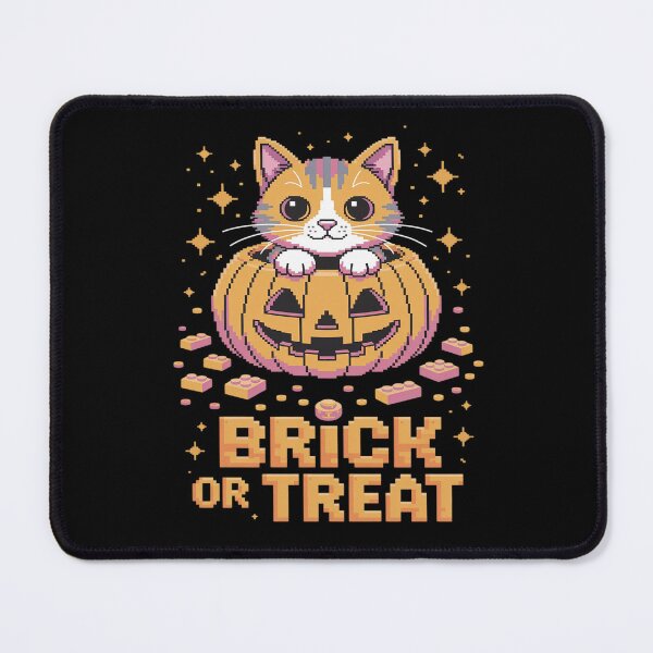 Item preview, Master Builder Halloween Cat Lover Building Bricks Blocks designed and sold by Shannon Bosley.