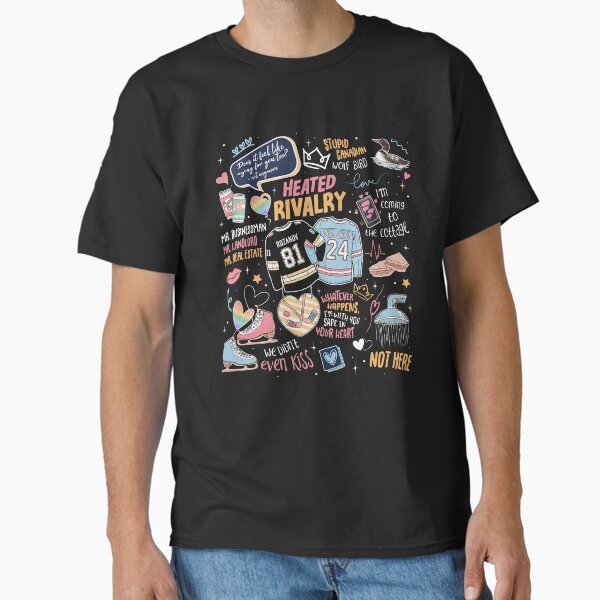 Heated Rivalry Romance Hollanov Couple Romance Book Hockey Rivals Couple Movie Book Fans Gift Classic T-Shirt