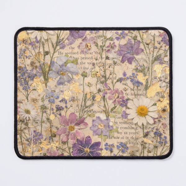 Item preview, Pressed Wildflowers & Vintage Poetry Phone Case – Romantic Floral Art with Gold Accents designed and sold by ChubbyGoong.