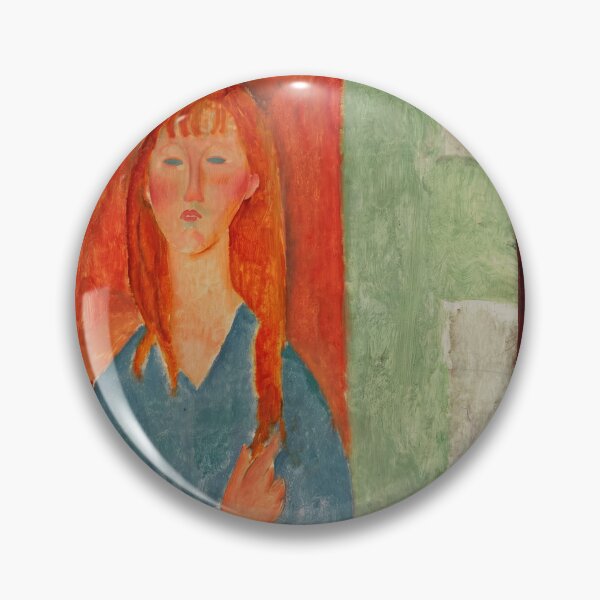 Item preview, Jeune Fille Assise by Amedeo Modigliani: Modernist Portrait Fine Art Print designed and sold by artofuniverse.