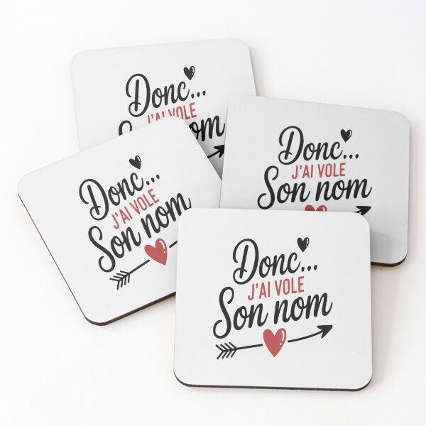 Aperçu de l'œuvre Couple marié assorti J'ai volé son nom Mariage créée et vendue par Shannon Bosley.