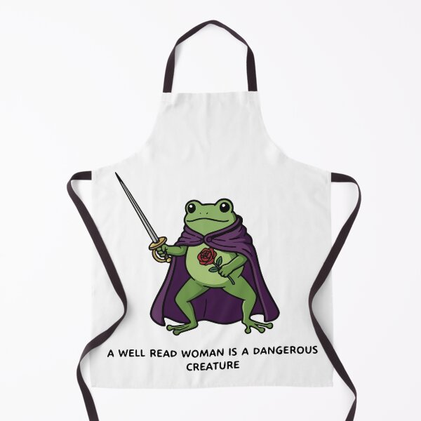 Item preview, Fantasy Frog Knight with Sword and Rose Feminist Book Lover designed and sold by Floomart.
