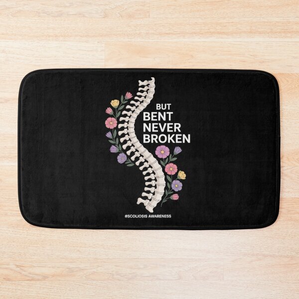 Item preview, Bent But Never Broken Scoliosis Awareness Floral designed and sold by Catharsiscath.