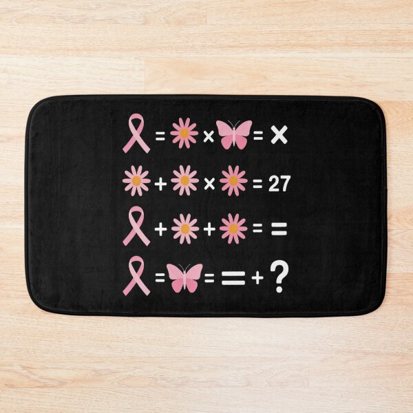 Item preview, Math Equation Breast Cancer Awareness Teachers Students designed and sold by Shannon Bosley.