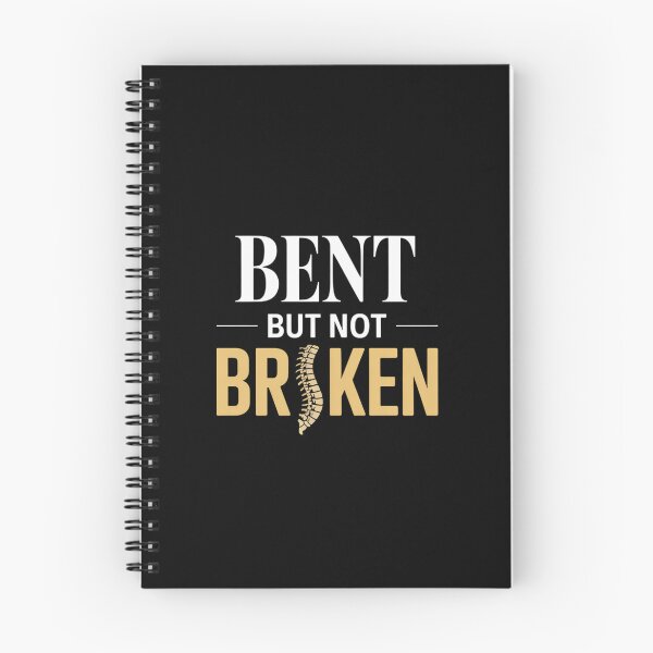 Item preview, Bent But Not Broken Saying Curved Spine Scoliosis Awareness designed and sold by Catharsiscath.