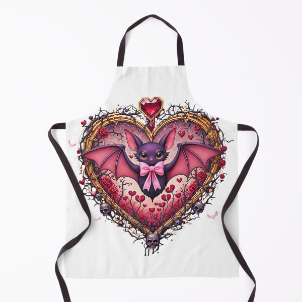 Item preview, Cute Gothic Bat Valentine Heart Roses Skulls Creepy Cute Art designed and sold by AQUILAKREO.