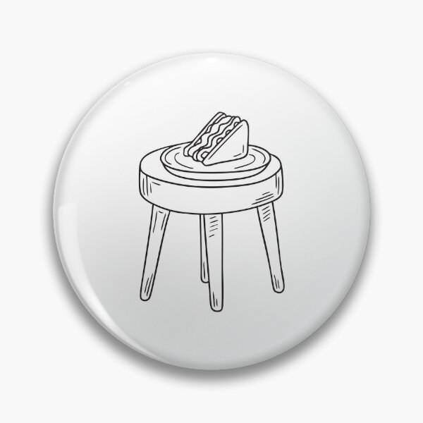 Item preview, A tray on a footstool with a sandwich partly eaten   designed and sold by rasagamastore.