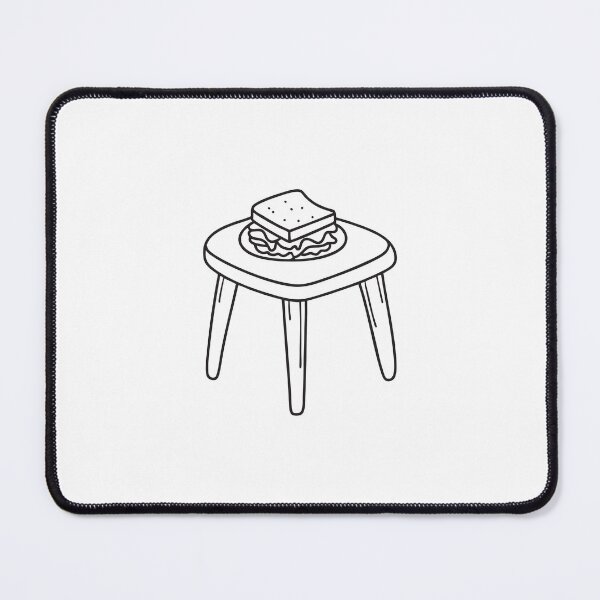 Item preview, A footstool tray holding a half-eaten sandwich designed and sold by rasagamastore.