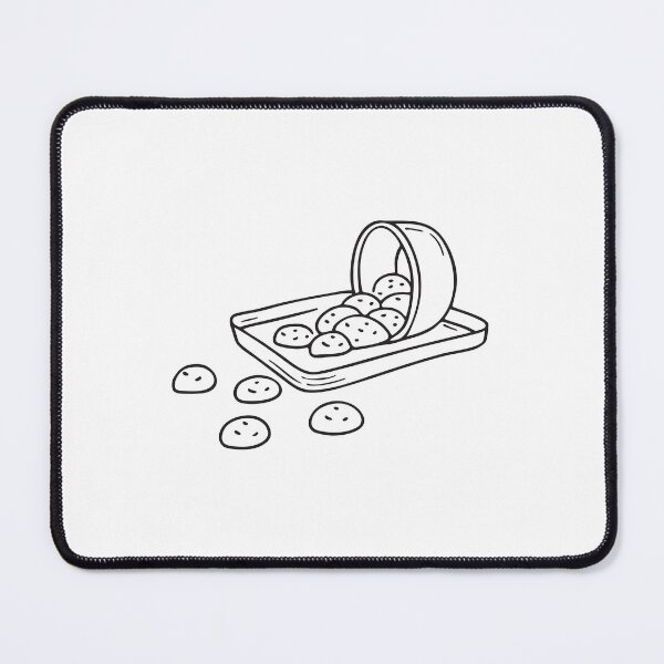 Item preview, A tray full of cookies, some dropping onto the floor   designed and sold by rasagamastore.