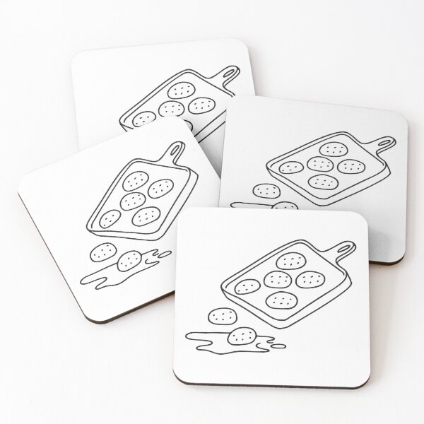 Item preview, A tray tipping slightly, cookies falling toward the floor   designed and sold by rasagamastore.