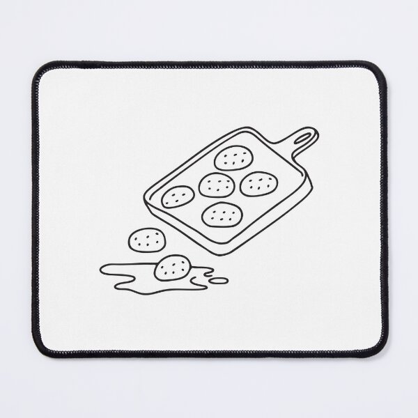 Item preview, A tray tipping slightly, cookies falling toward the floor   designed and sold by rasagamastore.