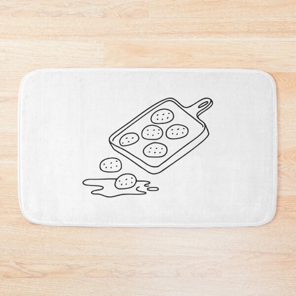 Item preview, A tray tipping slightly, cookies falling toward the floor   designed and sold by rasagamastore.