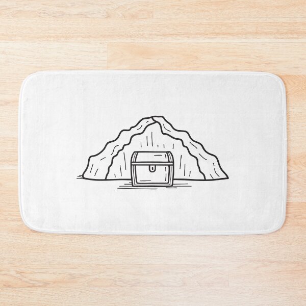 Item preview, A treasure buried under a rock with one corner peeking out   designed and sold by rasagamastore.