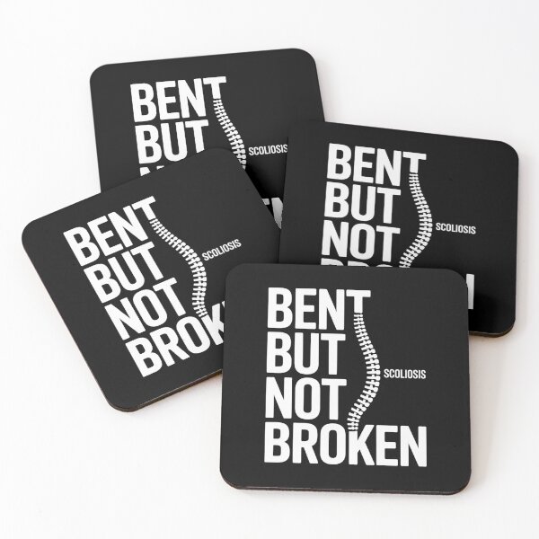 Item preview, Bent But Not Broken Scoliosis Awareness Motivational designed and sold by Catharsiscath.