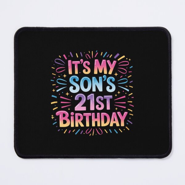 Item preview, It's My Son's 21st Birthday Colorful Happy 21 Years Old designed and sold by FaithAbbott.