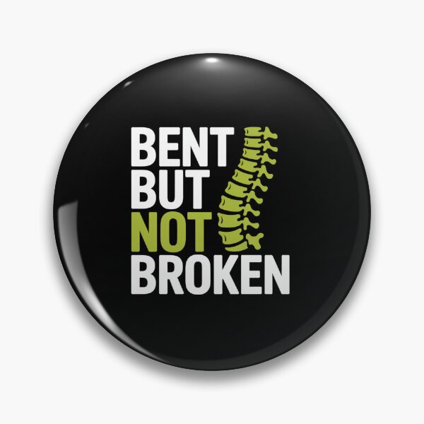 Item preview, Bent But Not Broken Scoliosis Warrior Awareness designed and sold by Catharsiscath.