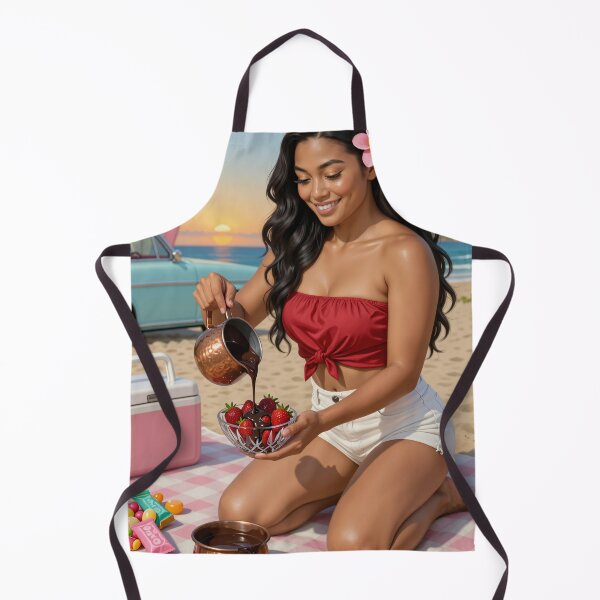 Item preview, Shanti Beach Picnic Chocolate Strawberries Sunset designed and sold by CathryneDelamort.