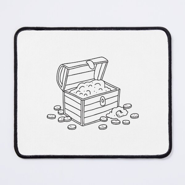 Item preview, Coins spilling out next to an open-lid treasure chest   designed and sold by rasagamastore.