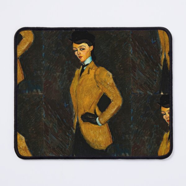 Item preview, Lamazone by Amedeo Modigliani: Elegant École de Paris Portrait Poster designed and sold by artofuniverse.