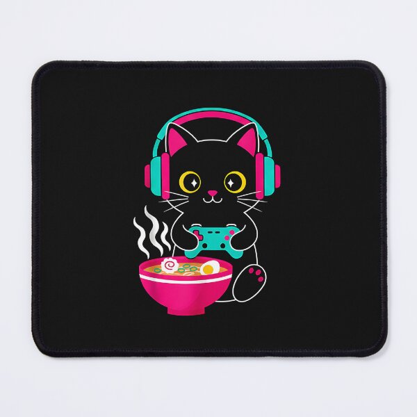 Item preview, Cute Gamer Cat – Ramen Lover designed and sold by yaginoie.
